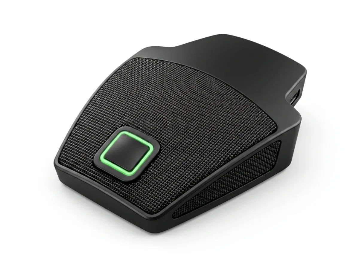 Modules Boundary Microphone · Built for the boardroom table.